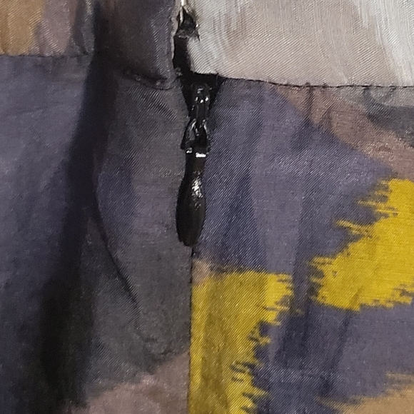 NWOT KASPER Silk Blend Printed Fit & Flair Skirt - Picture 4 of 11